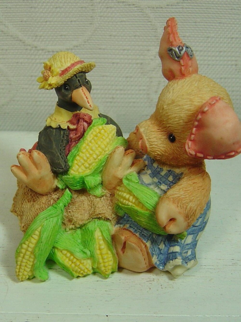 Vintage Enesco This Little Piggy figurine-Nothin' Corny 'bout your and me--1994